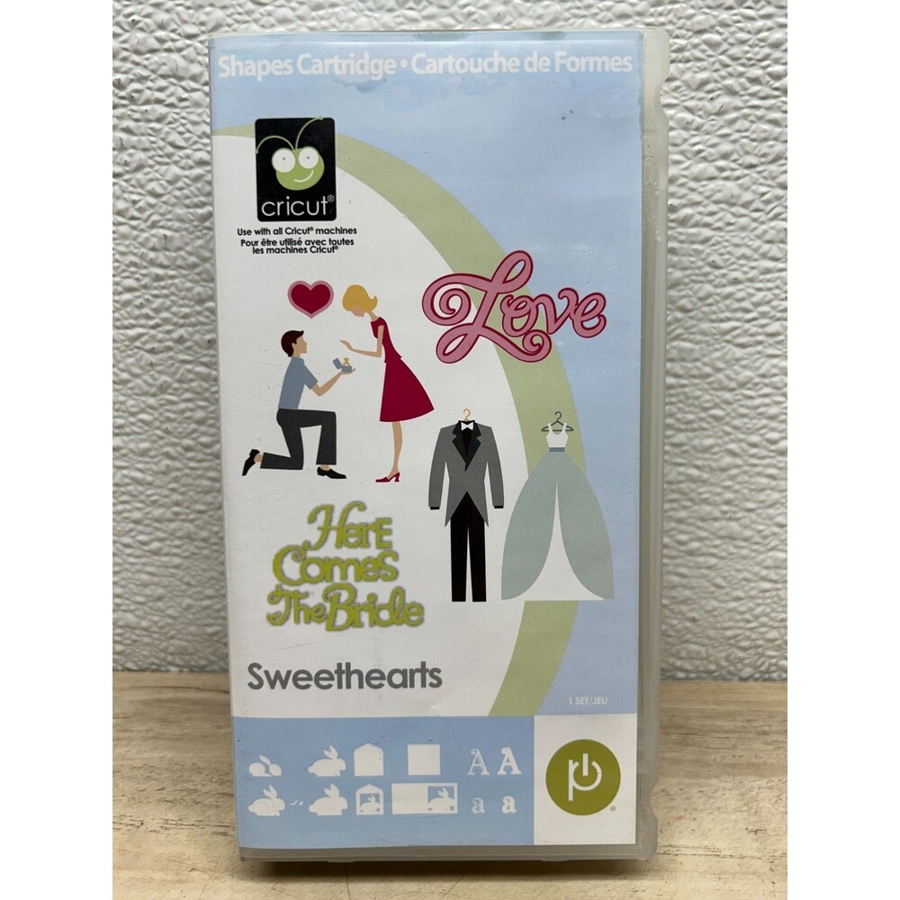 2011 Cricut Love Here Comes The Bride Provo Craft Shapes Cartridge Set